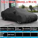 uxcell 3XXL Heavy-Duty Waterproof Car Cover with Mirror Pockets - Extra Large UV/Snow/Rain Resistant Cover for Van, RV, Oversized Vehicles