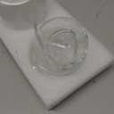 rejomiik 2 Pack Qtip Holder Thick Glass Apothecary Jars with Lid for Bathroom Accessories Vanity Organizers and Makeup Storage for Cotton Ball, Swabs, Makeup Sponges, Candy, Jewelry, Clear (White)