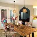 Mini Hemp Rope Woven Pendant Light Woven Light Fixture Boho Chandelier Light Fixture Wicker Pendant Light Rattan Light Pendant Dome Wicker Chandelier for Bedroom Kitchen Island(Bulb Incl.)