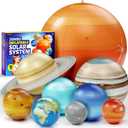 Inflatable Solar System Planets for Kids - Science Toys - Boys Room Decor Ceiling - Space Gifts - Outer Space Themed Party Decorations - Astronomy Gifts for Kids Ages 5-7, 6-8, 8-12 Years Classroom