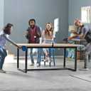 Franklin Sports Table Tennis to Go Portable Ping Pong Set - Table Top Ping Pong Net + (2) Paddles - Ping Pong Balls Included - 2 Players (6', White)