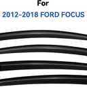 Window Visors Rain Guards Shield for 2012-2018 Ford Focus Sedan & Hatchback, Out-Channel Window Vent Wind Deflectors Visors Shades for 12-18 Focus (Not for Focus RS & ST)