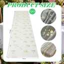 Remagr 9.8 ft Green Flower Table Runner Embroidery Flower Seasonal Table Decorations Tulle Fabric for Home Indoor Decor, Bridal Shower Wedding, Baby Shower Parties, Holiday DIY Craft Kitchen Decor