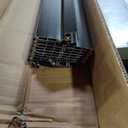 PVC Accordion Folding Doors for Doorway, Include Door, Mounting Hardware and Handle, Double-Layer for Closet Bathroom Basement, Black