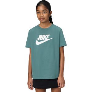 Nike Unisex Big Kids' Sportswear Club T-Shirt (Large Swoosh Logo) - Boys and Girls (Medium)