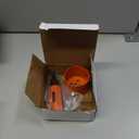 Door Lock Hole Saw Kit, with 1 inch & 2-1/8 inch Bimetal Hole Saw, for Drilling Wood and Metal Door, Installing Deadbolt and Knob, Orange