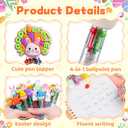 48 Pack Easter Eggs Bulk with Multicolor Pen in One - Easter Egg Fillers & Easter Party Favors, Non-Candy Basket Stuffers for Egg Hunt Gift
