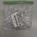 128 Pieces Photo Clips Mini Transparent Plastic Clear Clips, Clothespins Binder Clips for Hanging String Fairy Lights Picture, Polaroid Clips as Gifts for Family Friend Birthday