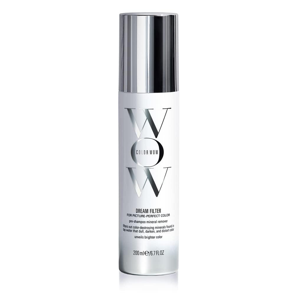 COLOR WOW Dream Filter Pre Shampoo Mineral Remover Hard water detox | Get Lighter, Brighter, Shinier Color in 3 Minutes