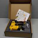 18 Gauge Cordless Brad Nailer for Dewalt 20V MAX Battery, Battery Powered Nail Gun with 1000 Nails, Lightweight Electric Nail Gun for Woodworking, DIY, Framing & Home Improvement (No Battery)