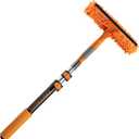 1.5-3 Window Squeegee for Home with Extension Pole // Window Glass Cleaner Tool for Window Cleaning // Car Squeegee for Window Cleaning // Best Tool to Clean Windows Outdoor and Indoor