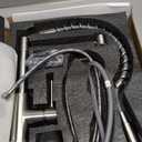 OWOFAN Kitchen Faucet with Pull Down Sprayer Brushed Nickel Stainless Steel 1 Handle Pull Out Spring Sink Faucets 1 Hole Or 3 Hole Dual Function for Farmhouse Camper Laundry Utility Rv Wet Bar