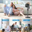 JRD Fan for Bedroom, 70 Oscillating Standing Fan, 100ft Pedestal Fans for Home Office
