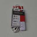 Prime Wire and Cable PB802126 6-Outlet Household Electronics Surge Protector with 14/3 SJT 8-Feet Cord