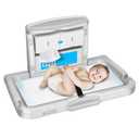 Baby Changing Station Commercial,Wall Mounted Baby Changing Station with Safety Strap,Wall Mounted Changing Table for Commercial Bathroom, Baby Changing Station that Makes Every Mother Happy