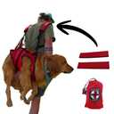 Fido Pro Airlift Original V2 Dog Carrier Sling | Light-Weight Dog Sling Now More Comfortable | for Injured, Sick, or Old Dogs | New Improved Shoulder Padding Now Included | Large (45–70 lbs)