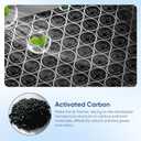 Tesla Model 3 Model Y Cabin Air Filter Accessories, 2 Pack H13 HEPA Filter Replacement with Premium Activated Carbon, 4-Stage Filtrtion Structure (2016-2025)