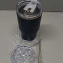 BJPKPK 30 oz Tumbler with Lid and Straw Stainless Steel Double Wall Vacuum Insulated Tumblers,Navy Blue