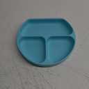 Bumkins Silicone Grip Dish, Suction Plate, Divided Plate, Baby Toddler Plate, BPA Free, Microwave Dishwasher Safe , Blue-GD, 1 Count