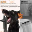 Dog Bowl Stand Elevated, Raised Pet Food & Water Riser for 6.7-10.6" Wide Bowls, Metal Dog Bowl Holder for Small Medium Large Dogs, 2-in-1 Design, Adjusts to 9.8", 11.8", 13.4" Tall(Stand Only)