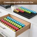 Coffee Pod Storage Holder Drawer Insert for Counter Compatible Nespresso Vertuo Vertuoline Capsules for Home, Office, Coffee Stationblack