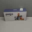 Ganiza Blender for Smoothies, 14Pcs Personal Blender for Shake and Smoothies for Kitchen with 3 Portable Cups (1x24oz & 2X17oz), Single Serve Smoothie Maker, Nutritious Recipe (Black Silver)