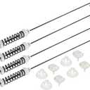 2026 Updated W10780048 ATW4675YQ1 WTW4800XQ4 RTW4640YQ1 W10257088 Washer Suspension Rod Kit by Blutoget-WTW4800XQ1 W10257087 Fit for Whirlpool WTW4800XQ2 May-tag Ken-more Admiral Amana Roper washer, Length of W10257087 suspension rod is 23.6in
