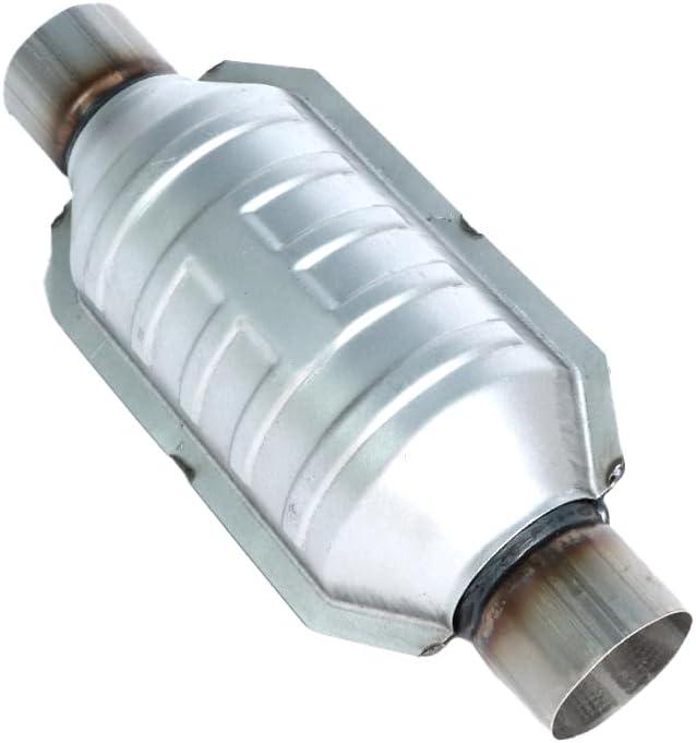 Universal 2.25" Inlet/Outlet Catalytic Converter High Flow T409 Stainless Steel 53005,53004 (EPA Compliant)