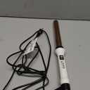 Curling Wand Ceramic Titanium with Glove | Titanium Curling Wand | Professional Hot Tool Curling Iron | Best Hair Curler Wand for Frizz Free Flawless Waves (1 Inch 25mm Gold)