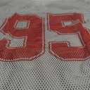 Milumia Men's Jersey Shirt Number Graphic Mesh Tank Top Football Sleeveless Crop Tops White Medium