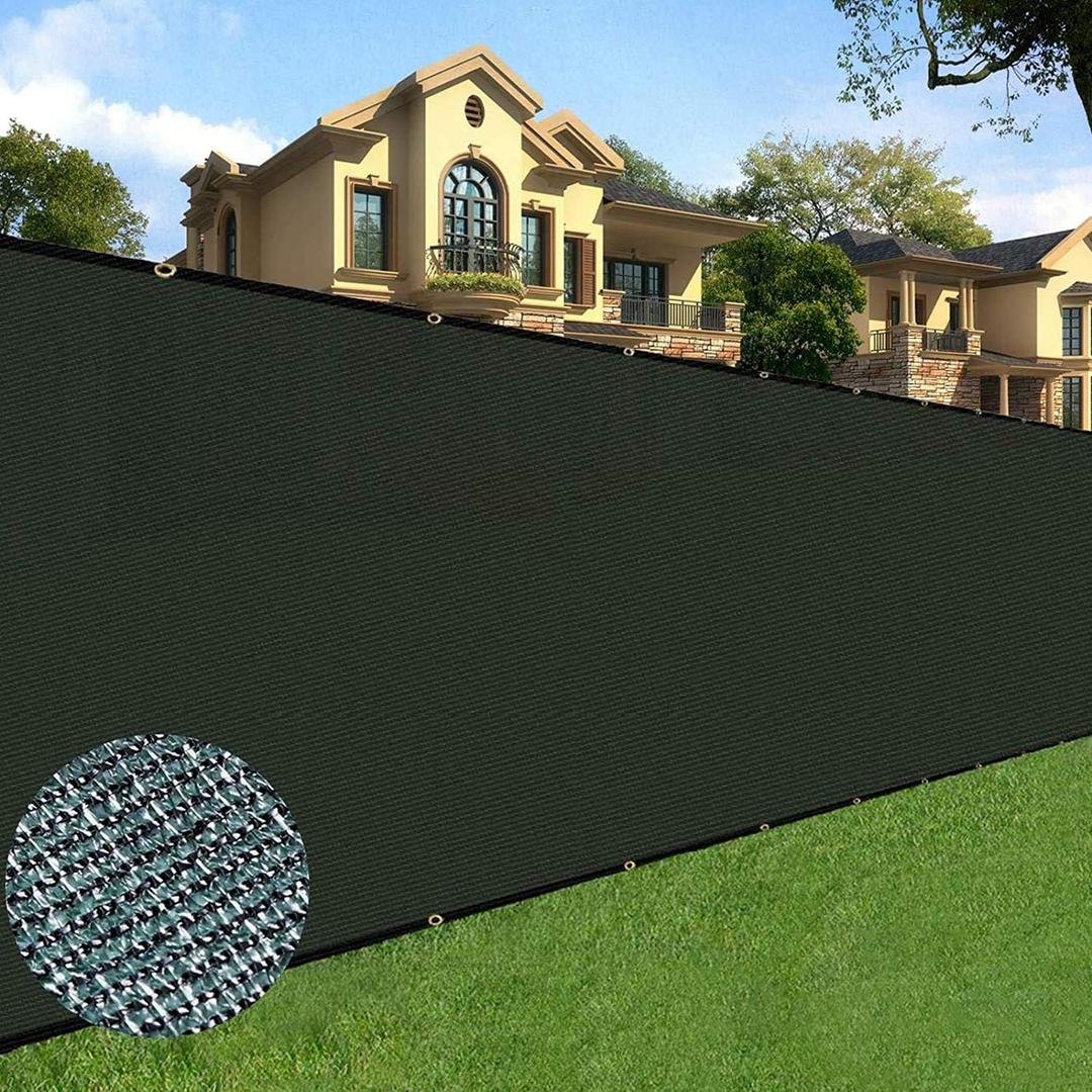 Sunnyglade 5 feet x 50 feet Privacy Screen Fence Heavy Duty Fencing Mesh Shade Net Cover for Wall Garden Yard Backyard (Green, 5 ft X 50 ft)