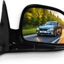 SCITOO Passenger Side View Mirror Fit For Chevy For Blazer S10 1994-1997 For GMC Jimmy, For Sonoma For Isuzu Hombre For Oldsmobile Bravada Manual Fold Power adjustment Right Exterior Mirror GM1321127, Medium