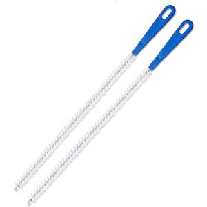 Adove Drain Cleaning Brush 2pack, Long Drain Clog Remover Tool 23.6inch, Pipe Brush Cleaner with Nylon Bristles, Sink Drain Cleaner for Toilet, Kitchen Sink, Bathroom Tub, Shower, and Sewer Drain