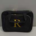 Personalized Gifts for Women, Initial Toiletry Bag Hanging Travel Organizer & Makeup Cosmetic Bag with Embroidery Letter Teacher Appreciation Gift Birthday Valentines Gifts for Mom Wife Friend Sister