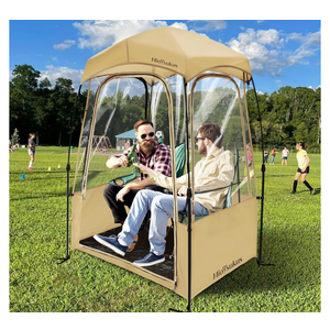 Sports Tent, Instant Weather Proof Pod, Pop Up Bubble Clear View Tent, Sports Pod with Extra Top Cover for Soccer, Football, Softball Games, and Other Outdoor Events, Baobrava, MioTsukus, Style: 46"l X 40"w X 65"h
