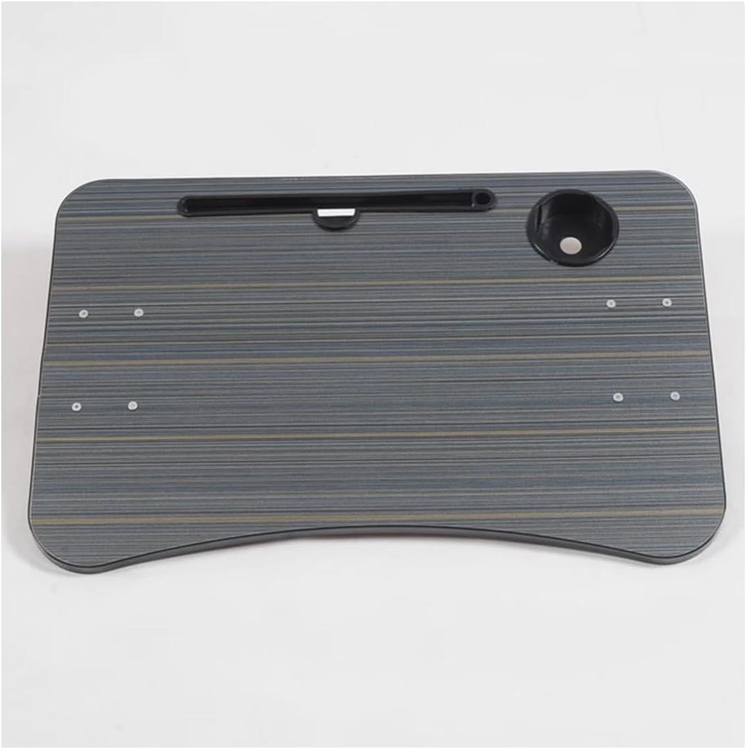 Detachable Wheelchair Dining Table, Wheelchair Tray Wooden with Mobile Phone Card Slot and Water Cup Card Slot, for Wheelchair Users Eating, Working with Laptops, Reading and Writing,Grey 