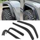 Front & Rear Fender Liner Fender Trim Extension Protector for Jeep Gladiator Sport & Willys 4 Pcs