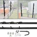 3 Place Trimmer Rack Holder Carrier Mount On Open Landscape Trailer Pickup Weed Eater Racks with Lock 1 Pair