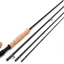 10 feet 9 inches Carbon Fiber Switch 7wt 8wt Fly Fishing Rod 4 Pieces Sections Extra Handle Freshwater Fishing Trout Lake Cork Handles