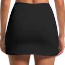Womens Mini Skorts Mid-Waisted Side Split Skirts A Line Tennis Skirts with Shorts Underneath Casual Y2k Summer XXL