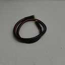 EASTRANS Female to Female Garden Hose 3 ft x 5/8", Heavy Duty Short Water Hose with 3/4" Solid Brass Connector, Flexible, Lightweight, Black & Orange