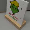 HTBIG Christmas Gifts, Have Yourself A MERRY Little Christmas Clear Desk Sign Decor For Friends Besties Colleagues Gifts, Home Bathroom Office Desk Shelf Cubicle Decorations Acrylic 4 x 4 inch