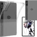 2 x Case Compatible with 10.9 Inch Nubia RedMagic Gaming Pad Pro Tablet, Includes a Screen Protector - Ultra Clear Soft Flexible TPU Cover,Transparent.