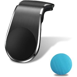 YoRise Magnetic Car Phone Holder, L Type 360 Rotatable Adjustable Car Air Vent Cellphone Mount, No-Hand Clip-On Navigation Bracket, Universal Vehicle Smartphones Stand Accessories (Black)