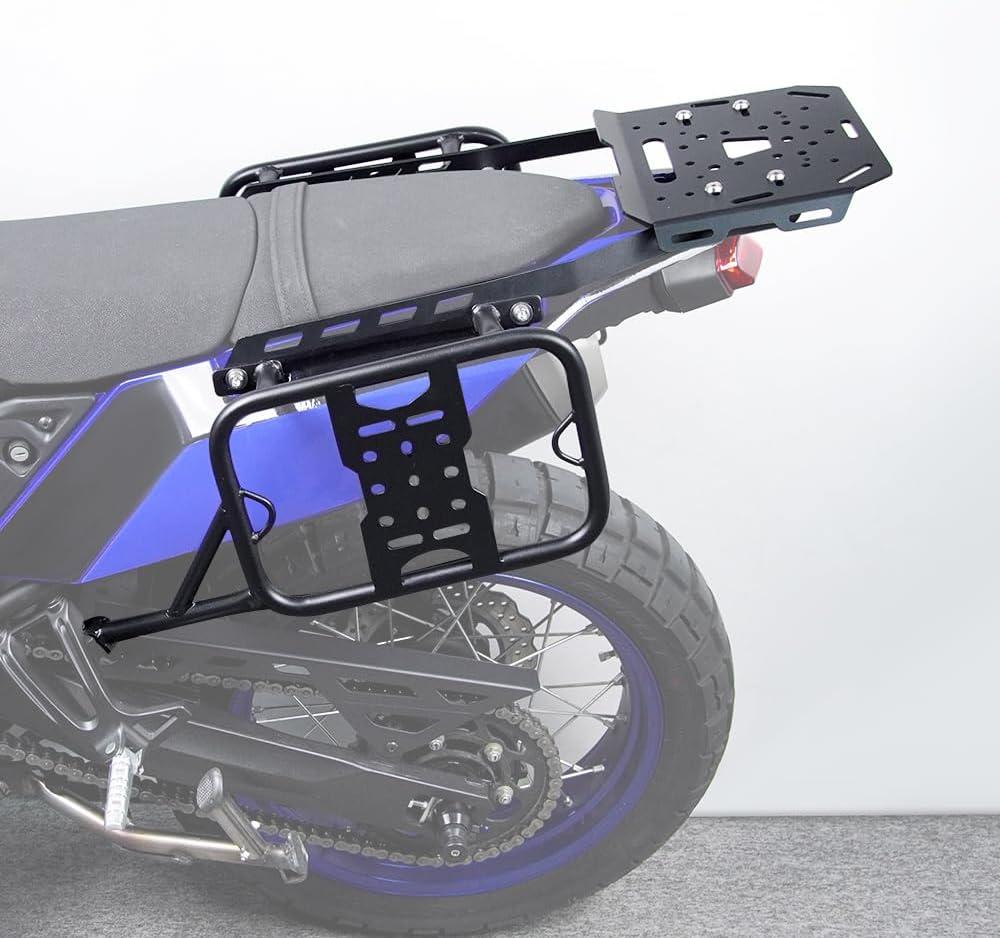 Xitomer Motorcycle Top Cargo Luggage Rack and Side Pannier Rack Fit for Tenere 700 XTZ690 2024 2023 2022 2021 2020 2019 Saddlebag Support Rack