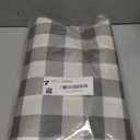 misaya Rectangle Waterproof Vinyl Table Cloth, Buffalo Flannel Backed Tablecloth, Wipeable Plastic Table Cover for Dinner, Kitchen, Outdoor (60" x 102", Grey and White)