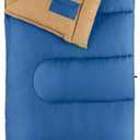 Coleman Brazos 20/30F Adult Cool-Weather Sleeping Bag with No-Snag Zipper & Stuff Sack, Machine Washable, Great for Camping, Traveling, Guests, & More (Contains PFAS)