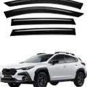 Extra Durable Window Visor Compatible with 2024 2025 Subaru Crosstrek Tape-On Rain Guard Side Window Vent Deflector,4-Pcs