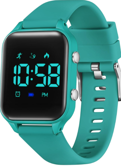 L LAVAREDO Kids Digital Watches for Boys Girls,Waterproof Sport Watch with Pedometer Stopwatch Vibration Alarm for Ages 5-13,No App Fitness Tracker Watch for Kids Teens Birthday Christmas Gifts