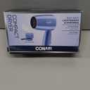 Conair Travel Hair Dryer with Dual Voltage, 1600W Compact Hair Dryer with Folding Handle, Travel Blow Dryer